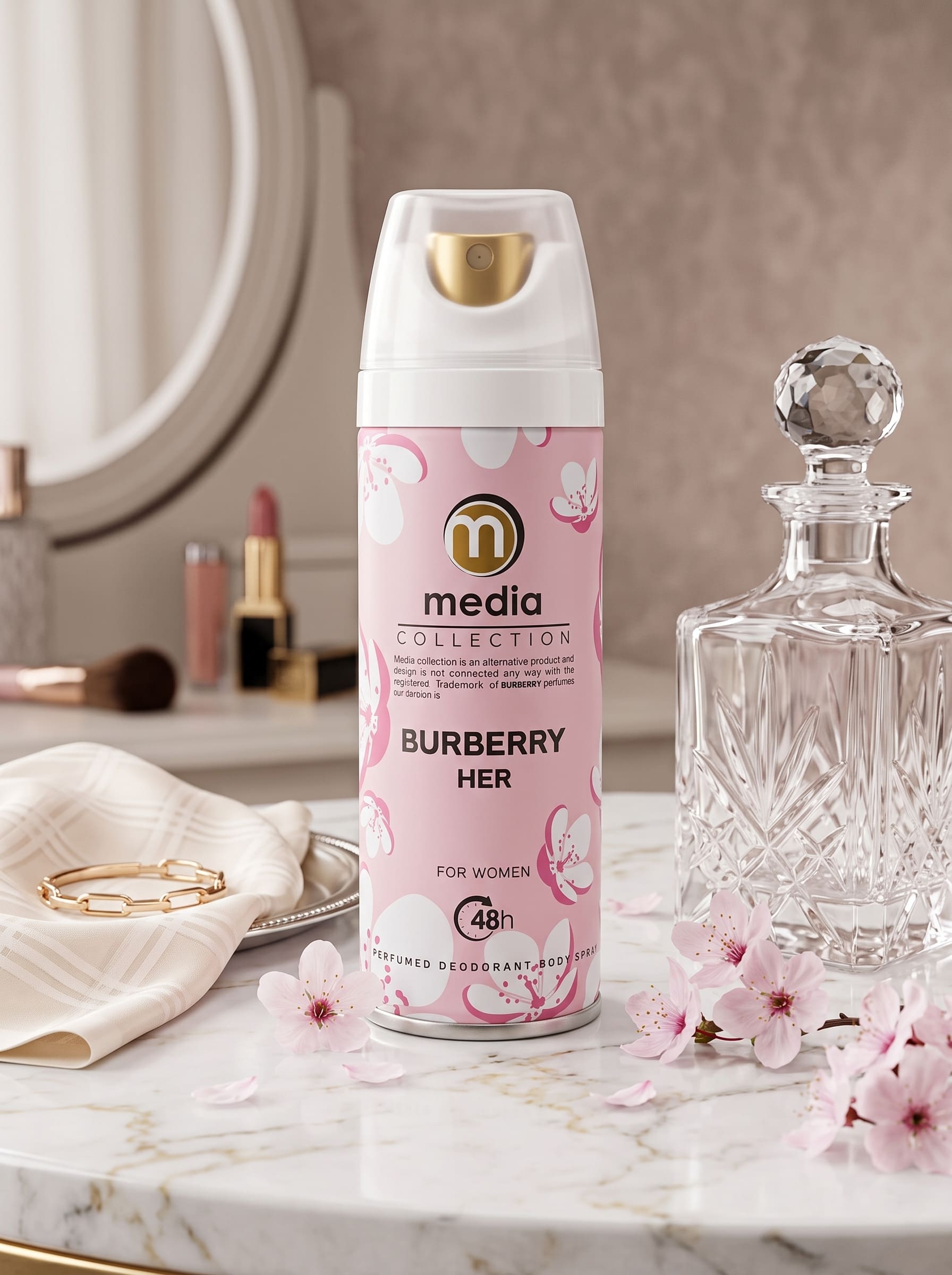 تصویر 1 اسپری بدن مدیا باریری هر Burberry Her