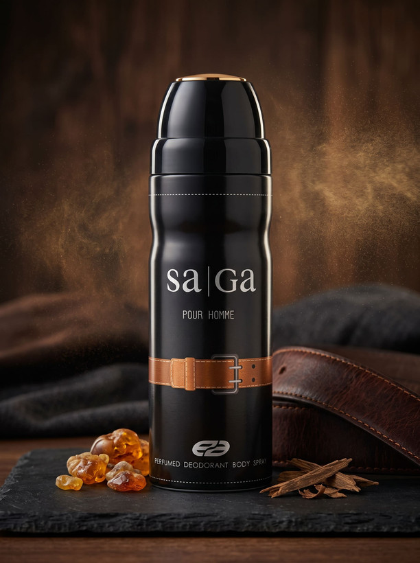 اسپری بدن مردانه ساگا Saga تصویر 1